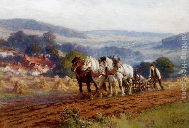 Frederick Arthur Bridgman Plowing the Field
